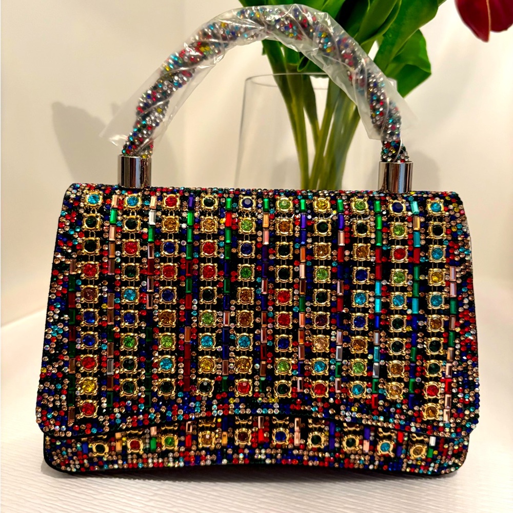 Multicolor Rhinestone Purse 💖 👜